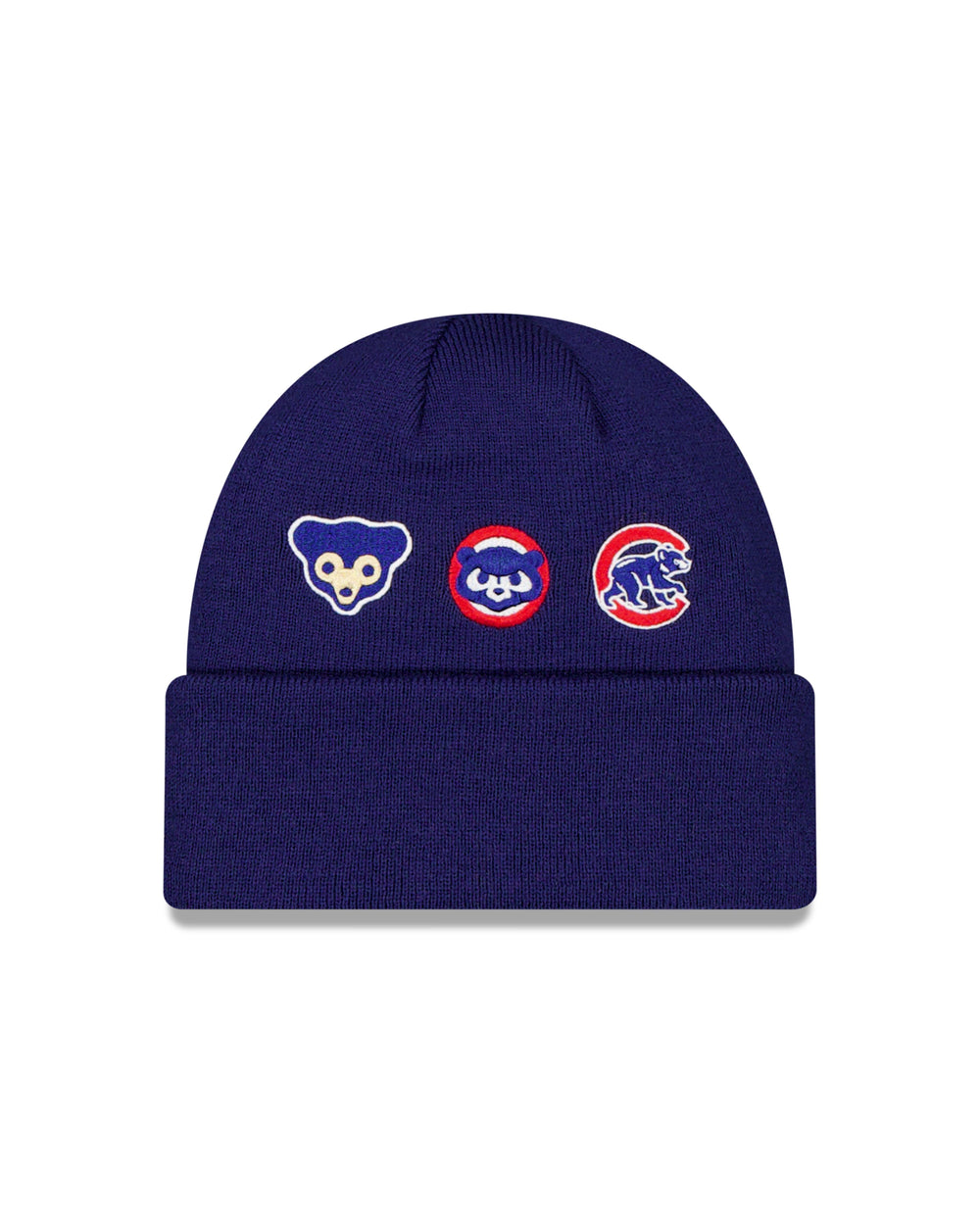 Chicago Cubs 150th Anniversary Logos Cuff Knit Beanie by New Era Knits NEW ERA CAP COMPANY