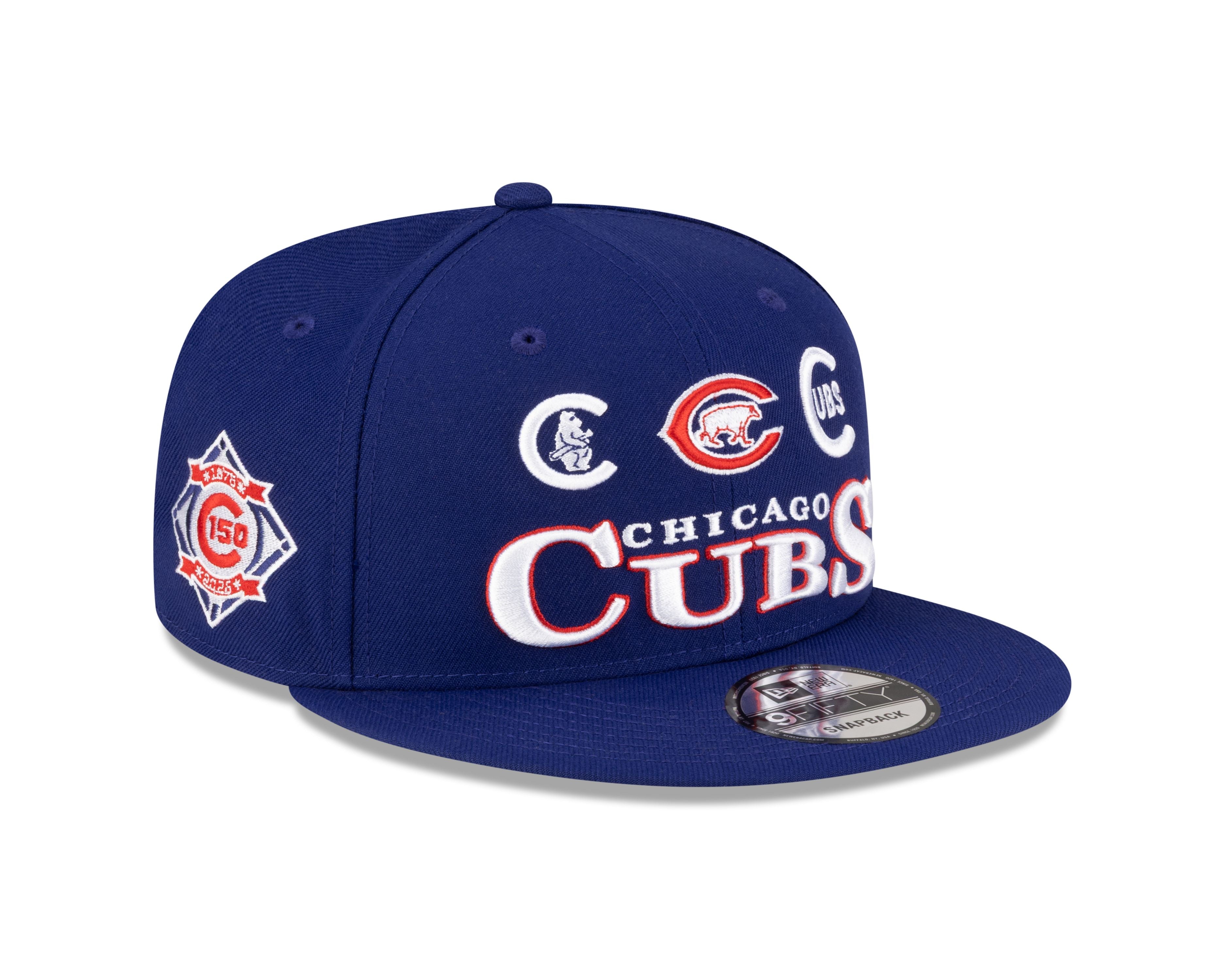 Chicago Cubs 150th Anniversary Logo Era 1 9FIFTY Snapback Cap by
