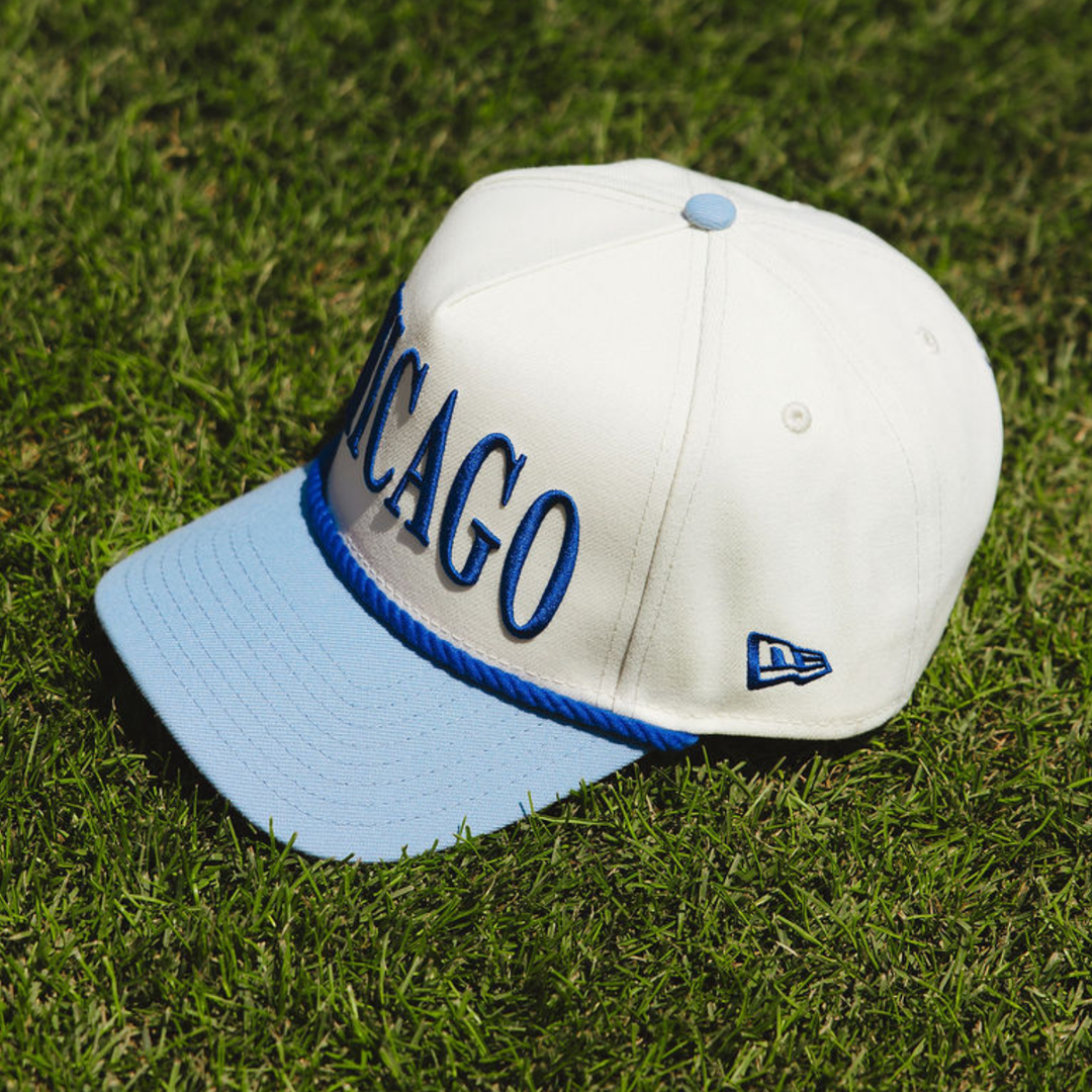 Chicago Cubs x Alice &amp; Wonder Two-Tone Rope 940 Cap — Light Blue