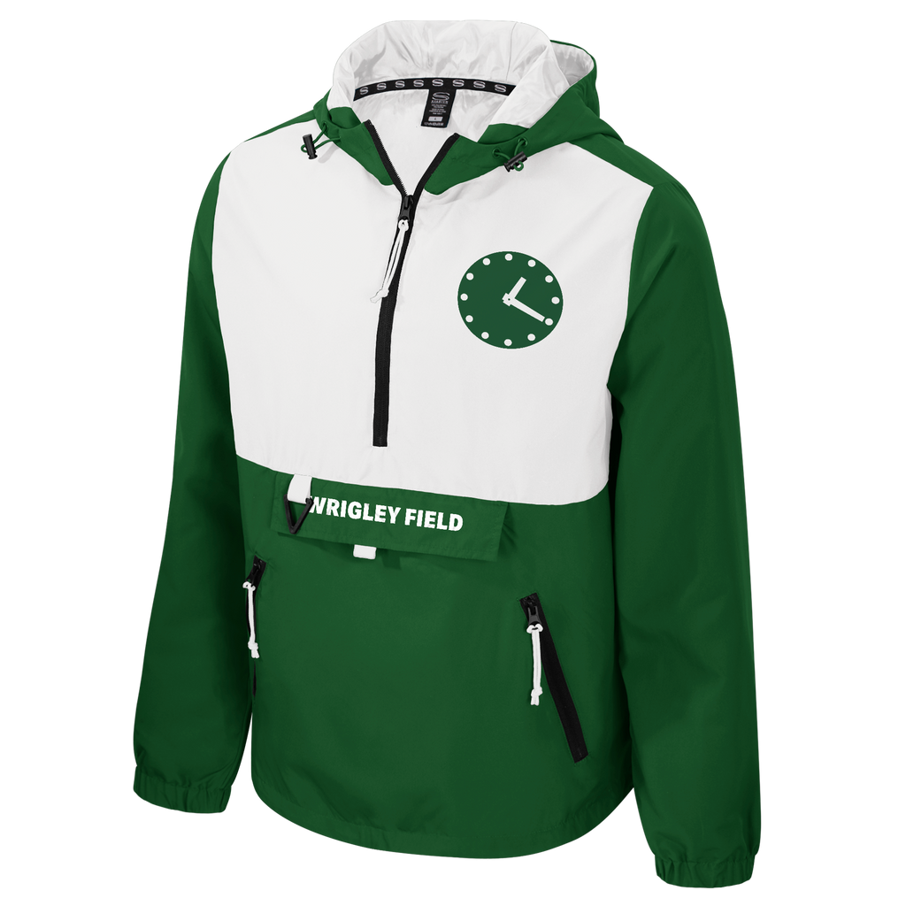 美品 使用2.3回 FCRB MLB TOUR STADIUM JACKET Wrigley Field Scoreboard Clock Challenger Woven Quarter Zip by
