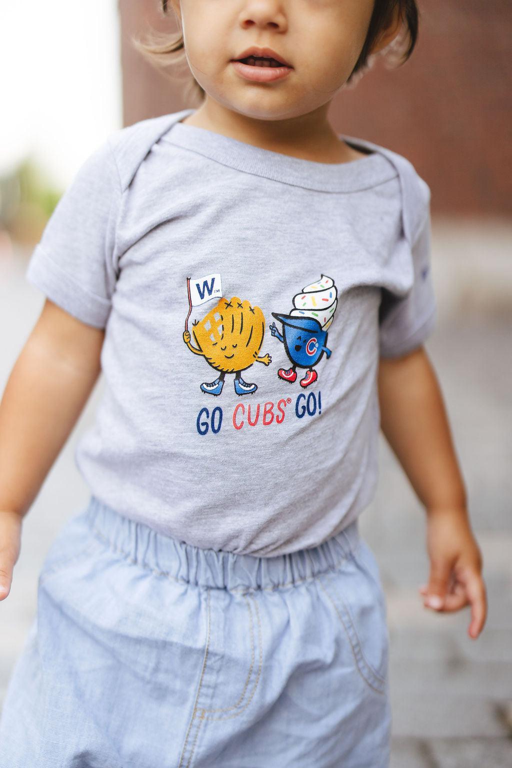 Chicago Cubs X Mini Wonder Game Day Friends Onesie Kids Baby Onesie Alice &amp; Wonder