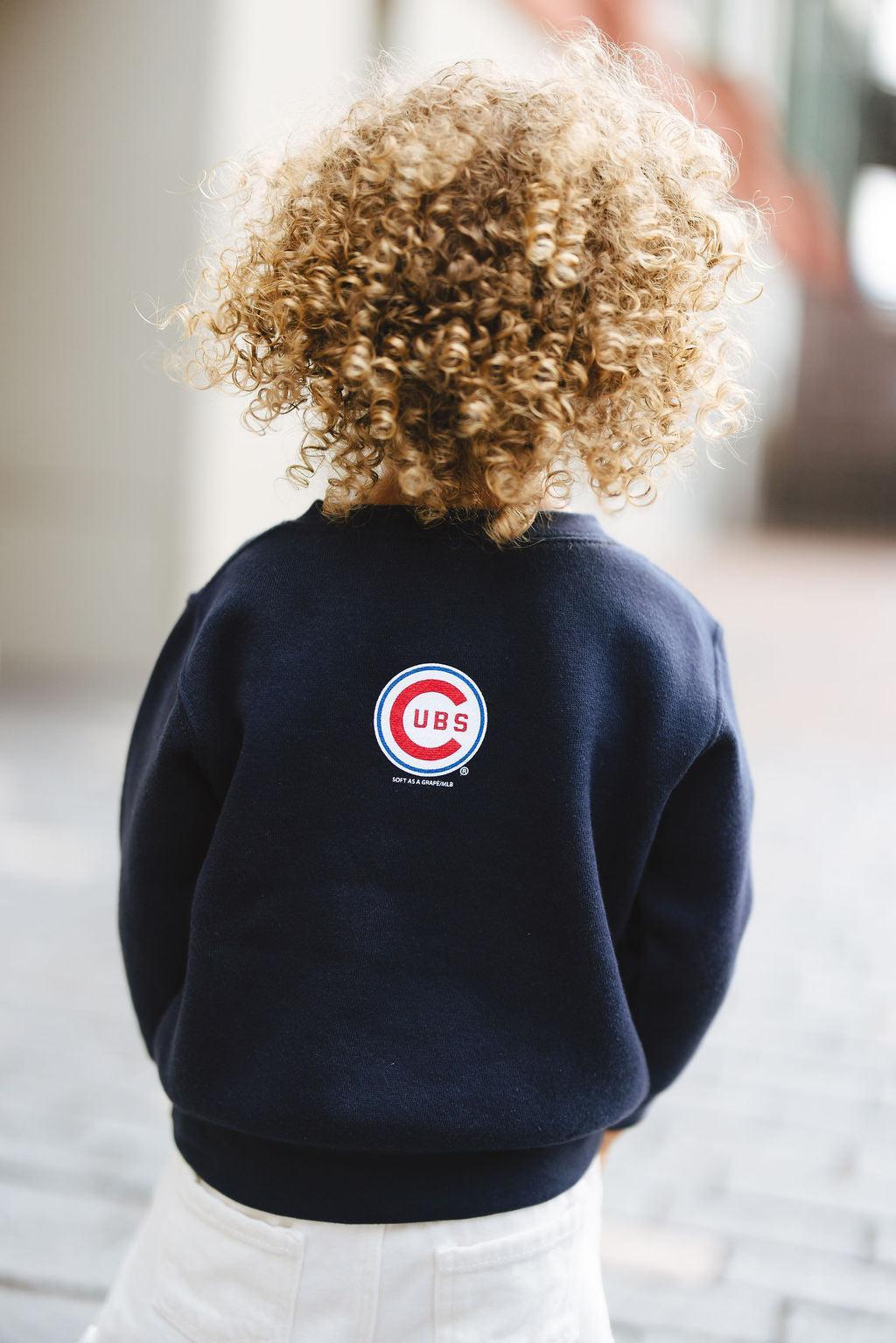 Chicago Cubs X Mini Wonder Return to Wrigley Toddler Crew Sweatshirt Sweatshirts &amp; Hoodies Alice &amp; Wonder