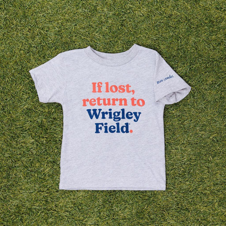 Chicago Cubs X Mini Wonder Return to Wrigley Gray Toddler Tee Short Sleeve Tees Alice &amp; Wonder