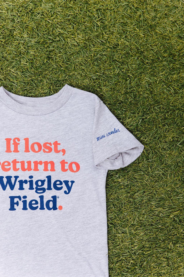 Chicago Cubs X Mini Wonder Return to Wrigley Gray Toddler Tee Short Sleeve Tees Alice &amp; Wonder