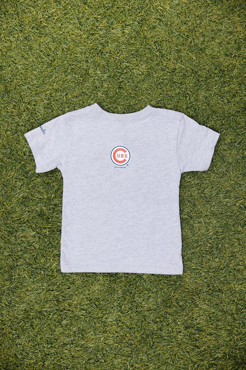 Chicago Cubs X Mini Wonder Return to Wrigley Gray Toddler Tee Short Sleeve Tees Alice &amp; Wonder