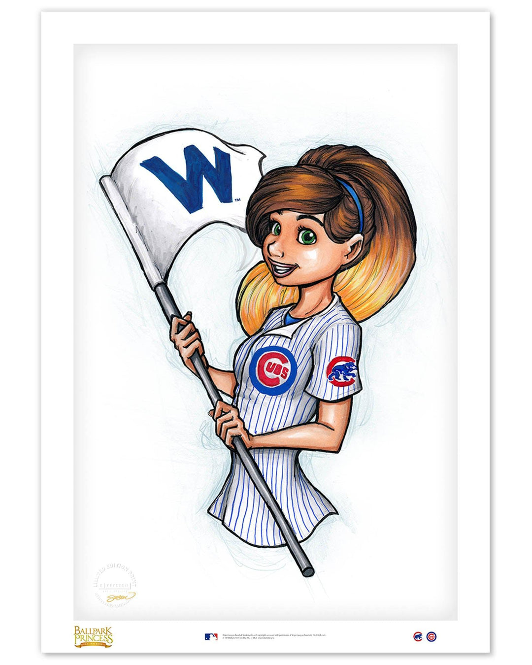 CHICAGO CUBS S. PRESTON KONNI MACKENZIE ART PRINT Art Print S. Preston Art + Designs