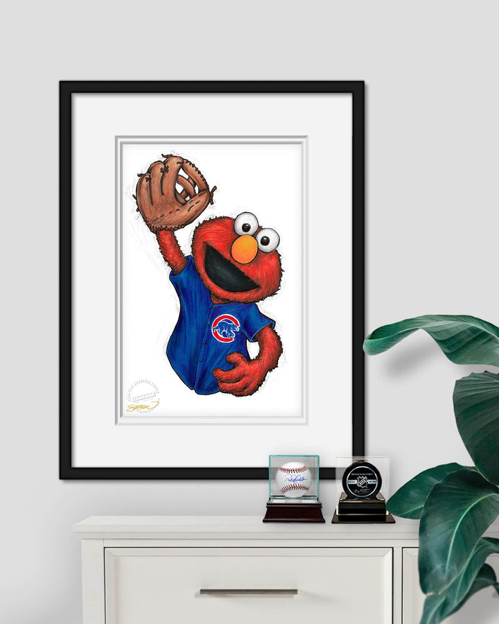 CHICAGO CUBS S. PRESTON ELMO x MLB ART PRINT Art Print S. Preston Art + Designs