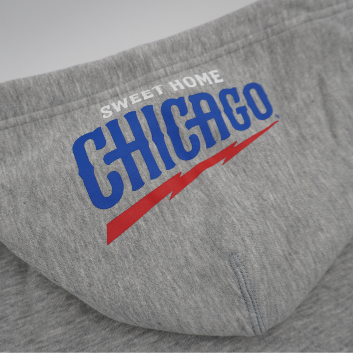 Chicago Cubs Blues Alternate Bear Unisex Gray Hoodie by New Era Sweatshirts & Hoodies NEW ERA CAP COMPANY INC