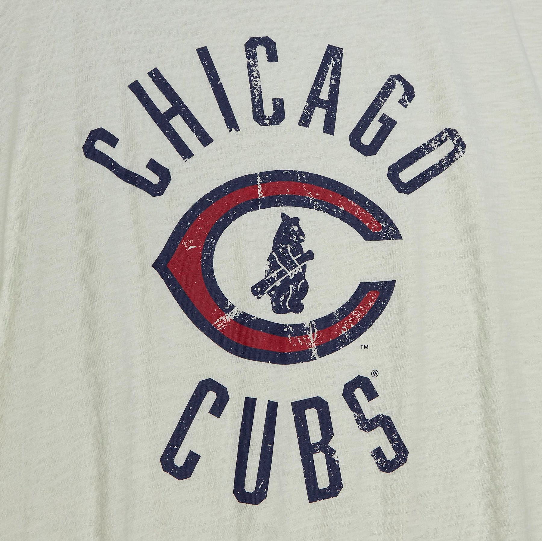 Chicago Cubs Mitchell & Ness Men's 1929 Logo White Tee LRG