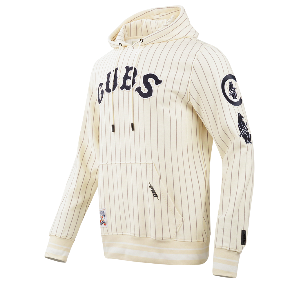 CHICAGO CUBS PRO STANDARD MEN'S RETRO PINSTRIPE HOODIE