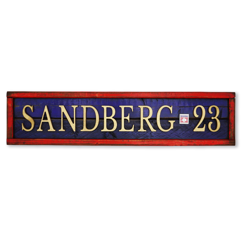 CHICAGO CUBS RYNE SANDBERG 25 INCH HANDMADE WOODEN SIGN