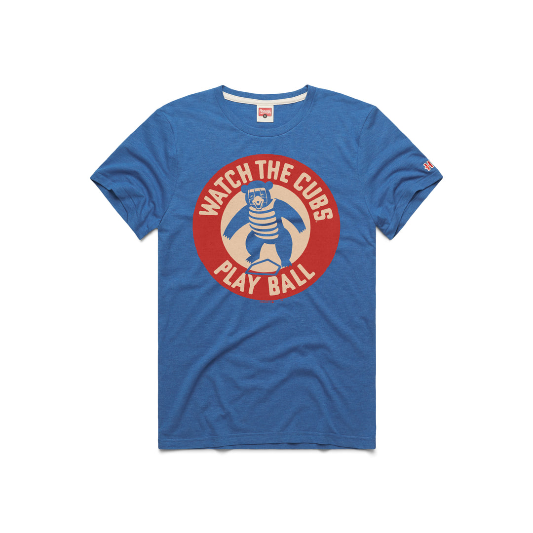 Chicago Cubs Watch The Cubs T-Shirt by Homage T-Shirt HOMAGE