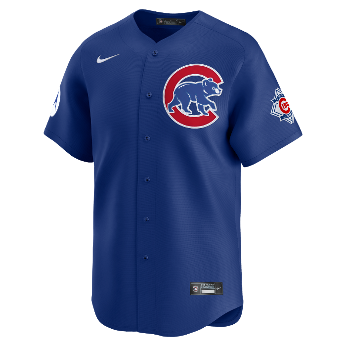 Chicago Cubs Dansby Swanson Royal Blue Alternate 150th Anniversary Limited Jersey by Nike Jerseys Nike