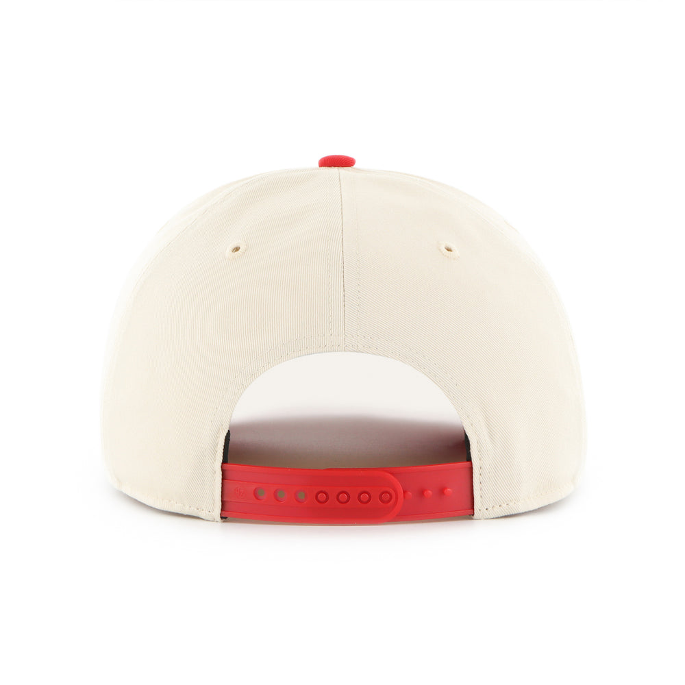Chicago Cubs Blues Alt C Bear Natural/Red 2Tone Hitch Cap by '47 Brand Caps TWINS ENTERPRISE INC