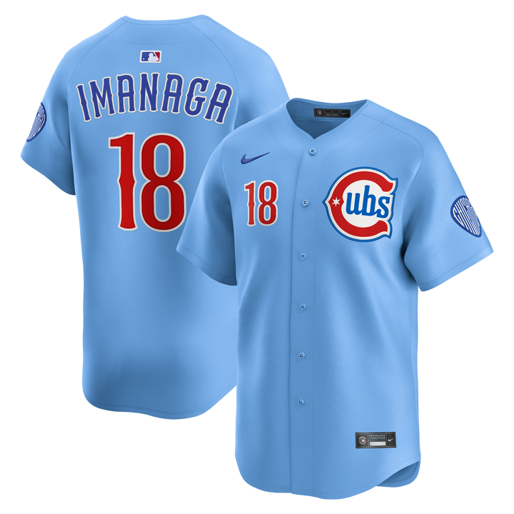 Chicago Cubs Shōta Imanaga Blues Alternate Limited Baby Blue Jersey by Nike