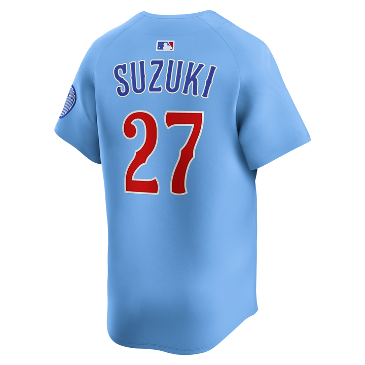 Chicago Cubs Seiya Suzuki Blues Alternate Limited Baby Blue Jersey by Nike