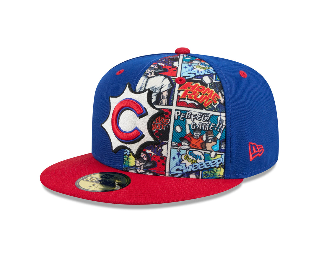 Chicago Cubs 2025 Player Comic 59Fifty Fitted Cap by New Era Caps NEW ERA CAP COMPANY