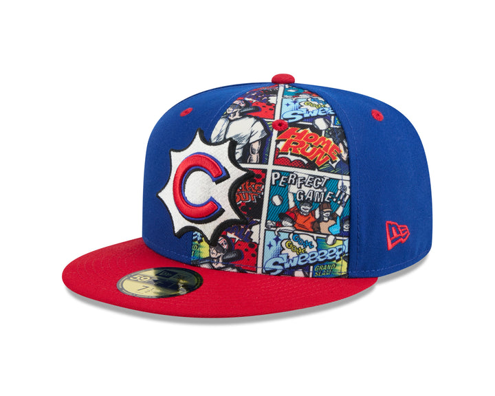 Chicago Cubs 2025 Player Comic 59Fifty Fitted Cap by New Era Caps NEW ERA CAP COMPANY