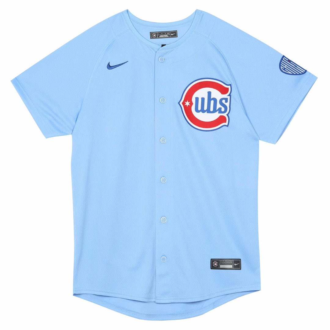 Chicago Cubs Blues Alternate Limited Light Blue Kid's Jersey by Nike Jerseys Nike