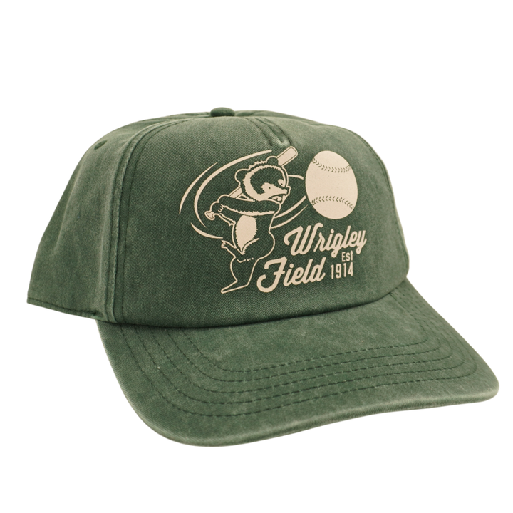 Wrigley Field Swinging Bear Rope Snapback Cap in White by American Needle Cap AMERICAN NEEDLE