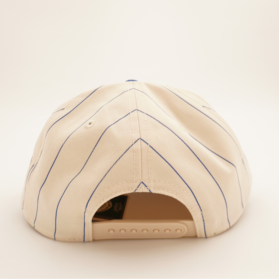 Wrigley Field Roscoe Pinstripe Rope Snapback Cap in Ivory by American Needle Cap AMERICAN NEEDLE