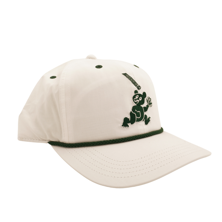 Wrigley Field Foul Ball All Day Rope Snapback Cap in White by American Needle Cap AMERICAN NEEDLE