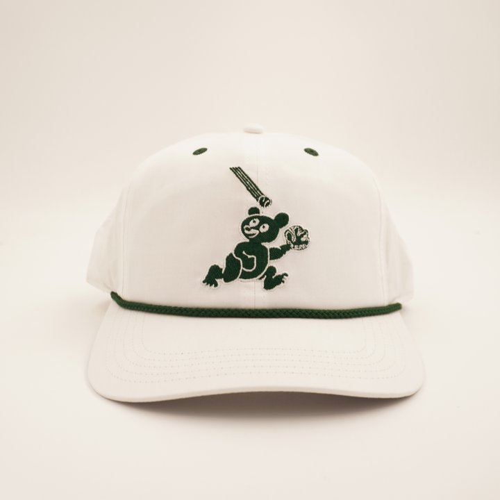 Wrigley Field Foul Ball All Day Rope Snapback Cap in White by American Needle Cap AMERICAN NEEDLE
