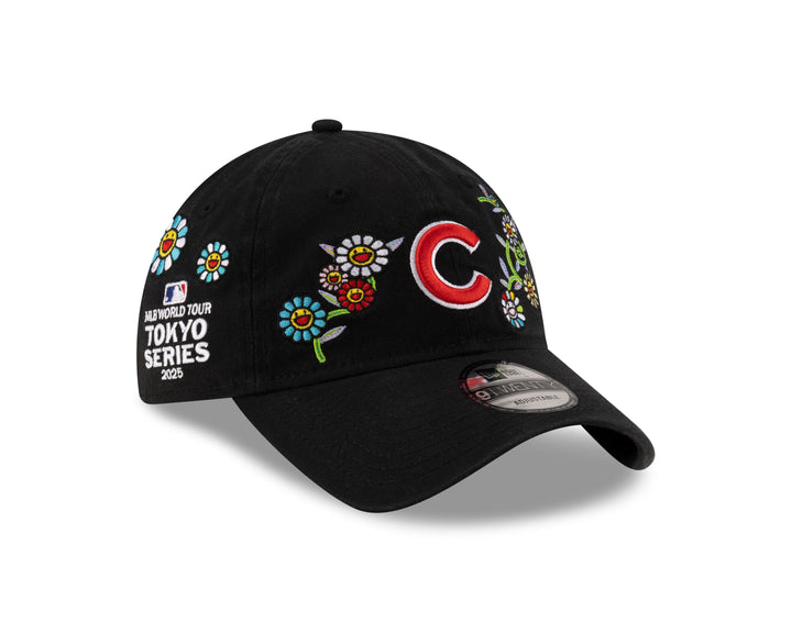 Chicago Cubs x Murakami 9Twenty Tokyo Series Black Adjustable Cap by New Era Caps NEW ERA CAP COMPANY INC