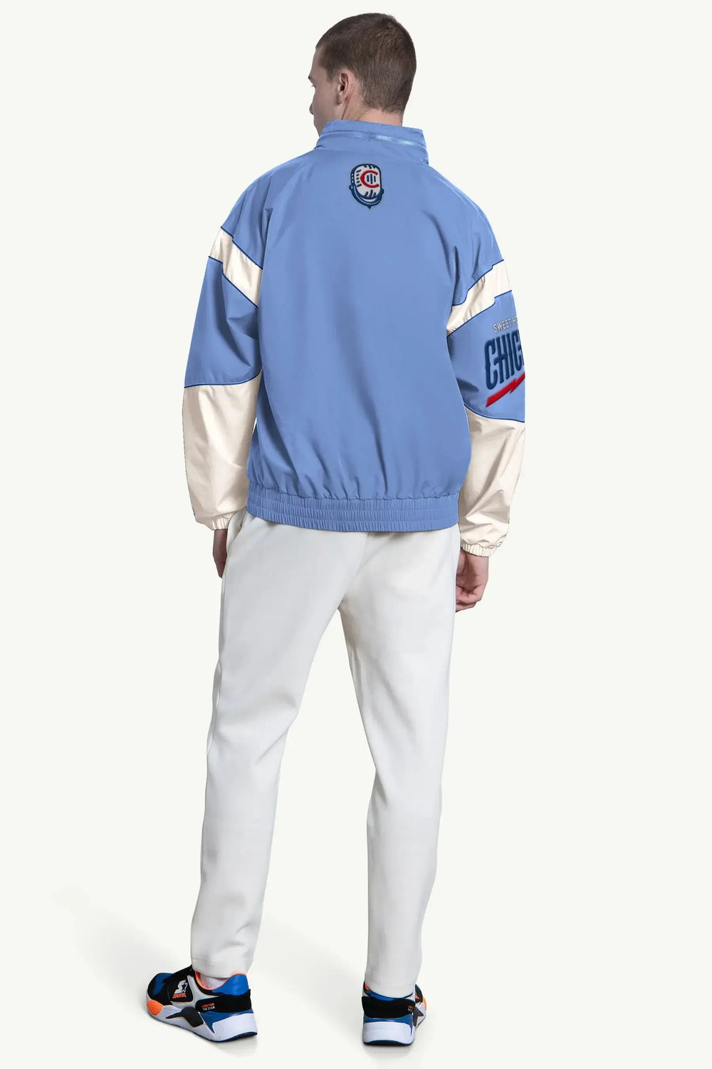 Chicago Cubs Guitar in C Gust Full-Zip Jacket Light Blue by Starter Jackets Starter