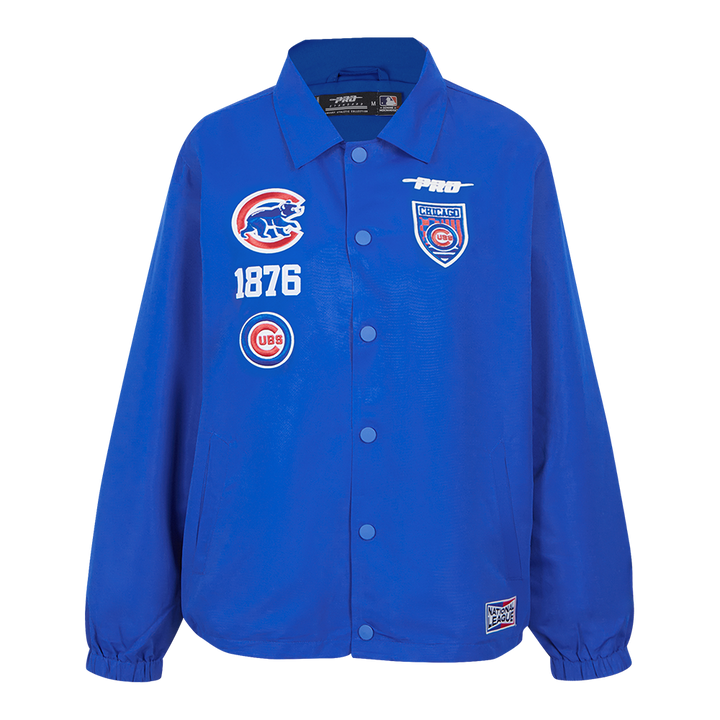 CHICAGO CUBS PRO STANDARD MEN'S FAST LANE COACH JACKET