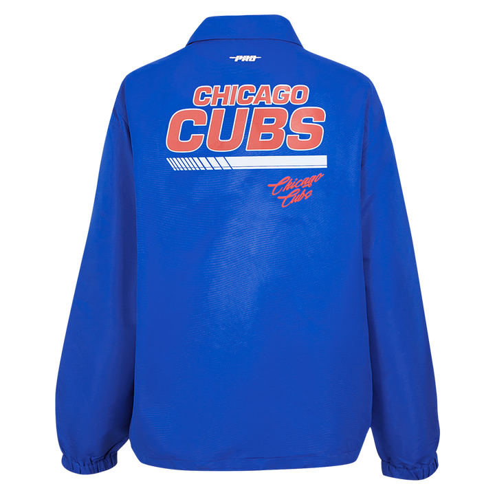 CHICAGO CUBS PRO STANDARD MEN'S FAST LANE COACH JACKET Jackets & Outerwear PRO STANDARD