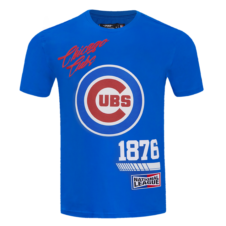 CHICAGO CUBS PRO STANDARD MEN'S FAST LANE BULLSEYE ROYAL TEE