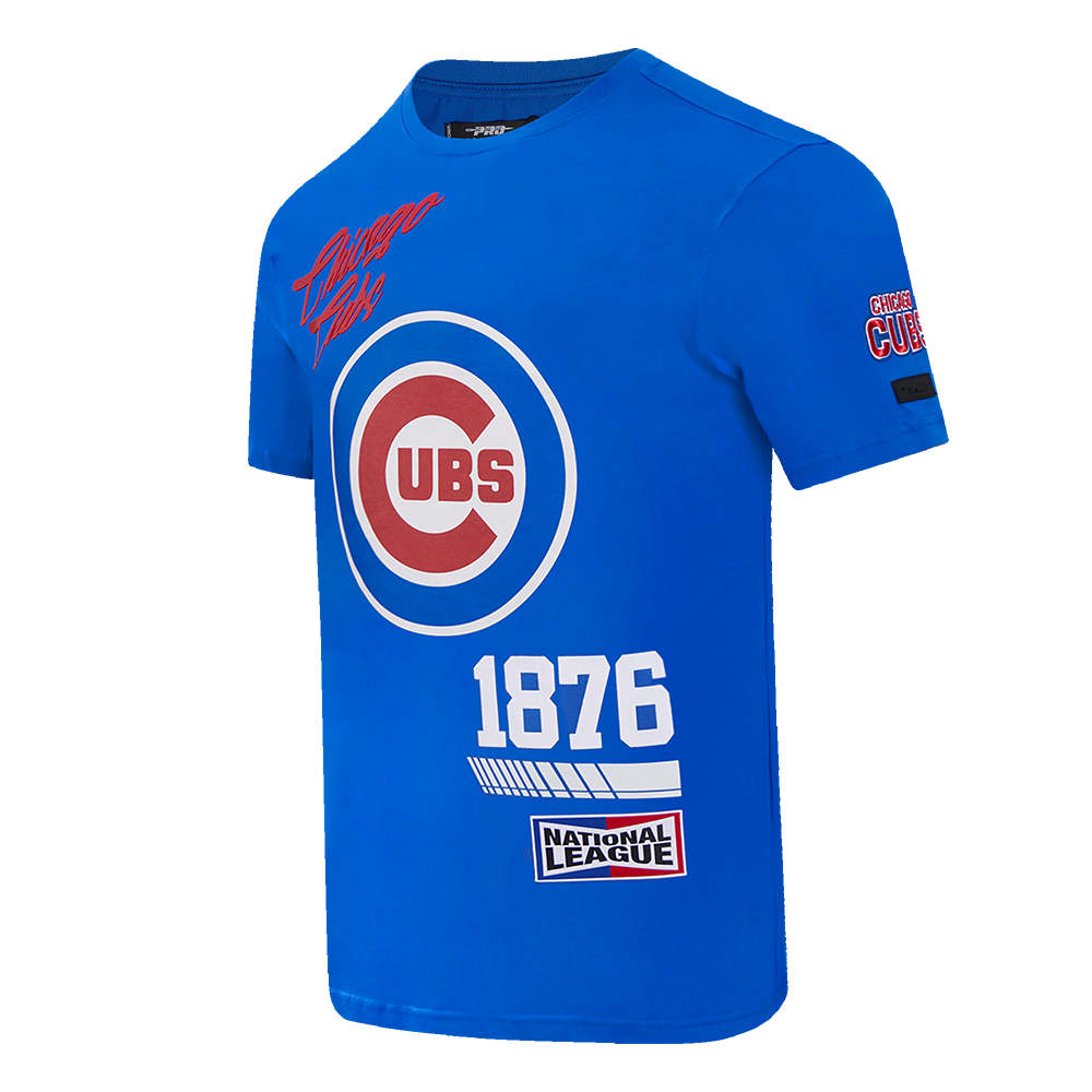 CHICAGO CUBS PRO STANDARD MEN'S FAST LANE BULLSEYE ROYAL TEE