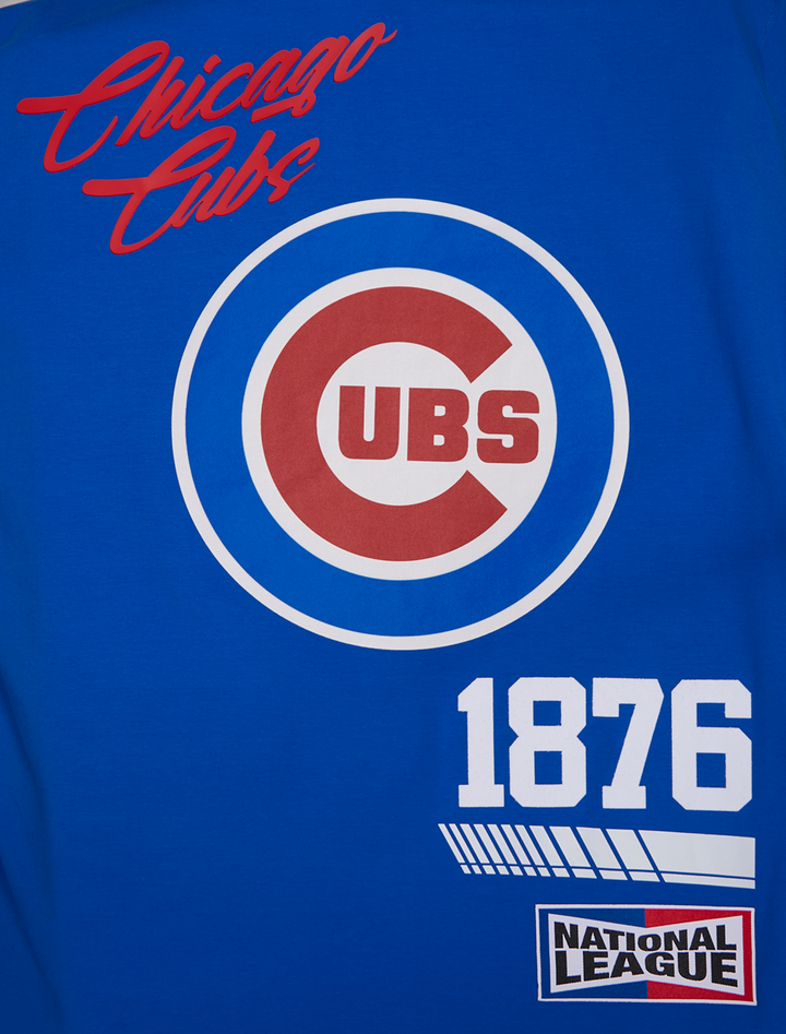 CHICAGO CUBS PRO STANDARD MEN'S FAST LANE BULLSEYE ROYAL TEE