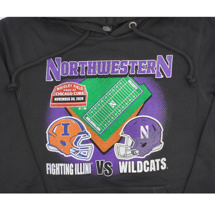 Northwestern X The University of Illinois Dueling Football Hoodie by 47 Brand Sweatshirts & Hoodies 47 BRAND