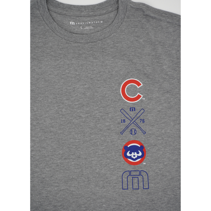 CHICAGO CUBS TRAVISMATHEW MEN'S SLAM GREY TEE