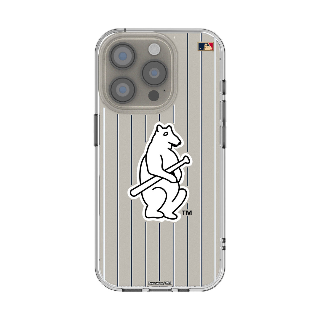 Chicago Cubs 1914 - Cooperstown Collection Pinstripe Clear Phone Case for Apple iPhone Phone Cases Keyscaper