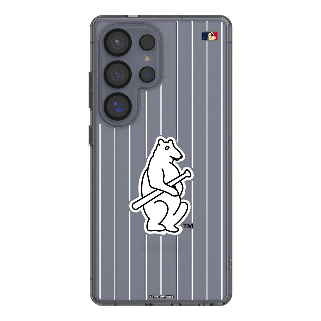 Chicago Cubs 1914 - Cooperstown Collection Pinstripe Clear Phone Case for Samsung Galaxy Phone Cases Keyscaper