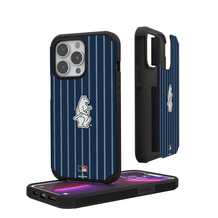 Chicago Cubs 1914 - Cooperstown Collection Pinstripe Rugged Phone Case Phone Cases Keyscaper