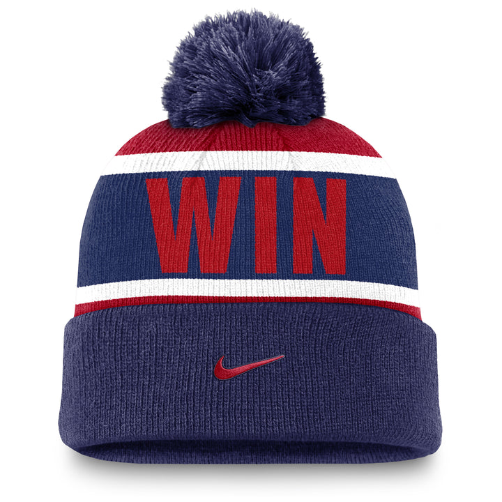Chicago Cubs Peak Knit Beanie Royal Red by Nike Caps NIKE USA