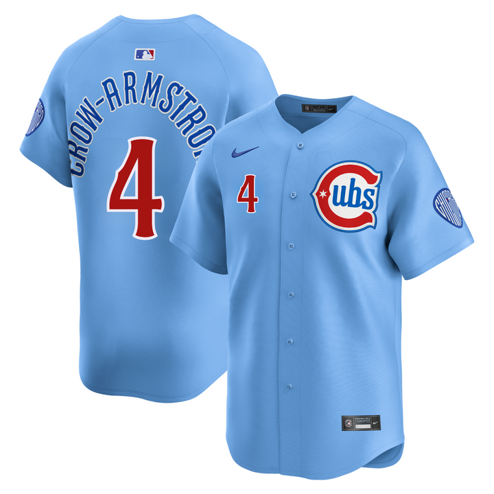 Chicago Cubs Pete Crow-Armstrong Blues Alternate Limited Baby Blue Jersey by Nike