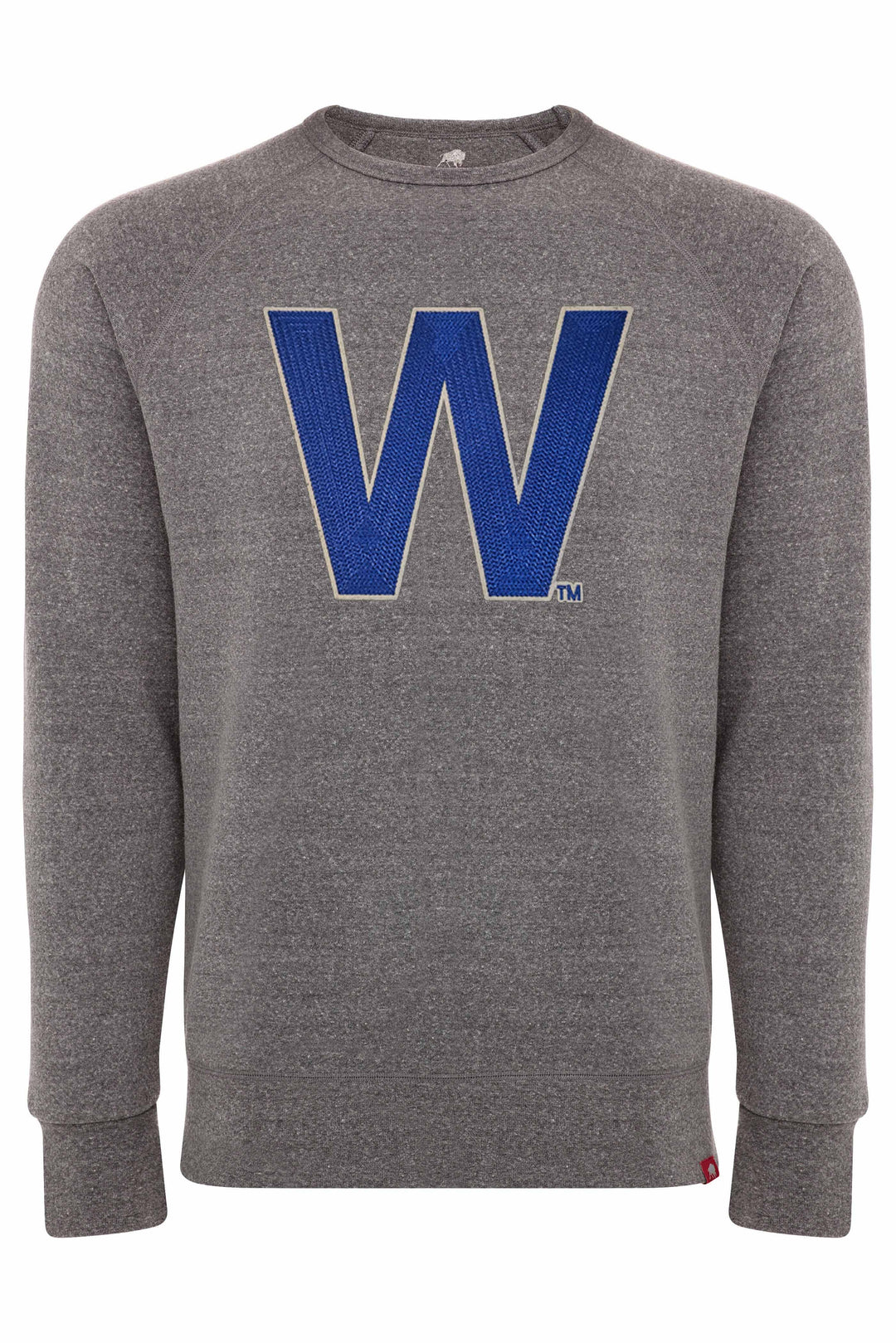 W Flag Harmon Unisex Embroidered Crewneck Grey by Sportiqe Sweatshirts & Hoodies SPORTIQE APPAREL CO
