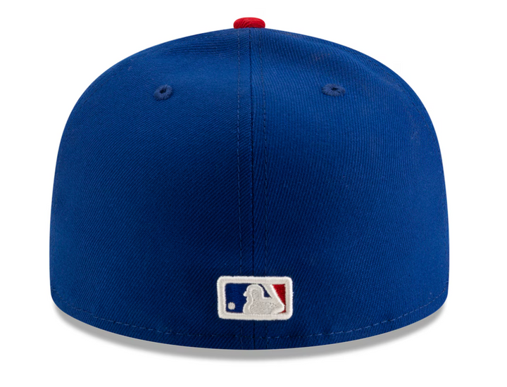 Chicago Cubs Blues Alternate 59FIFTY On-Field White & Royal Fitted Cap by New Era Caps NEW ERA CAP COMPANY INC