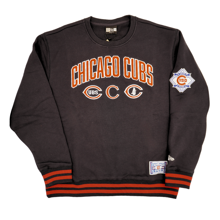 Chicago Cubs 150th Anniversary 1929 Logo Crewneck Sweatshirt by New Era Sweatshirts &amp; Hoodies NEW ERA CAP COMPANY