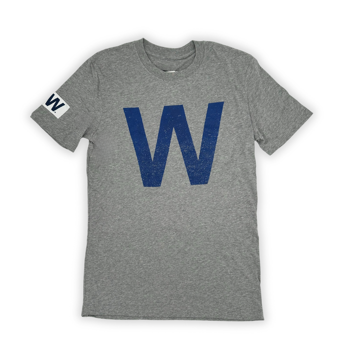Chicago Cubs Unisex W Collection Grey Tee by New Era Short Sleeve Tees NEW ERA CAP COMPANY