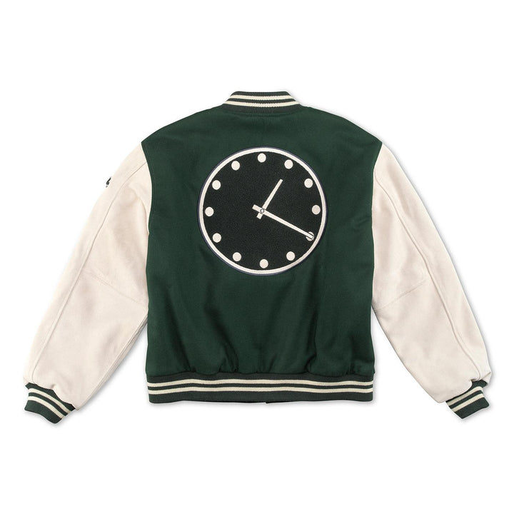 WRIGLEY FIELD AMERICAN NEEDLE MEN'S BLEACHER CLOCK LETTERMAN JACKET