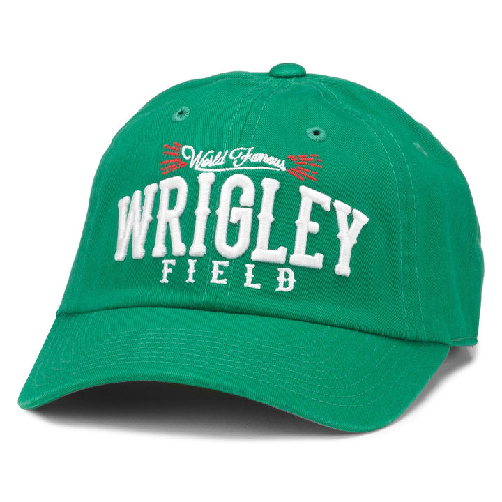 WRIGLEY FIELD AMERICAN NEEDLE KELLY GREEN ADJUSTABLE CAP