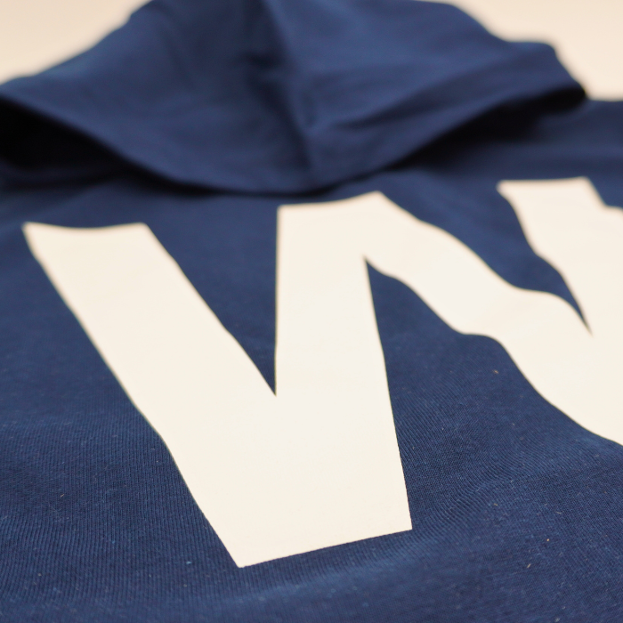 Chicago Cubs W Flag Long Sleeve Hoodie Tee in Navy Sweatshirts & Hoodies LEVY UK