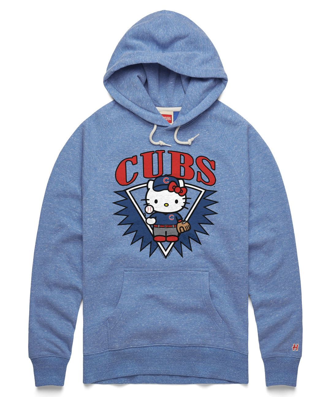 Chicago Cubs x Hello Kitty Women's Hoodie in Royal by Homage Women's Hoodie HOMAGE