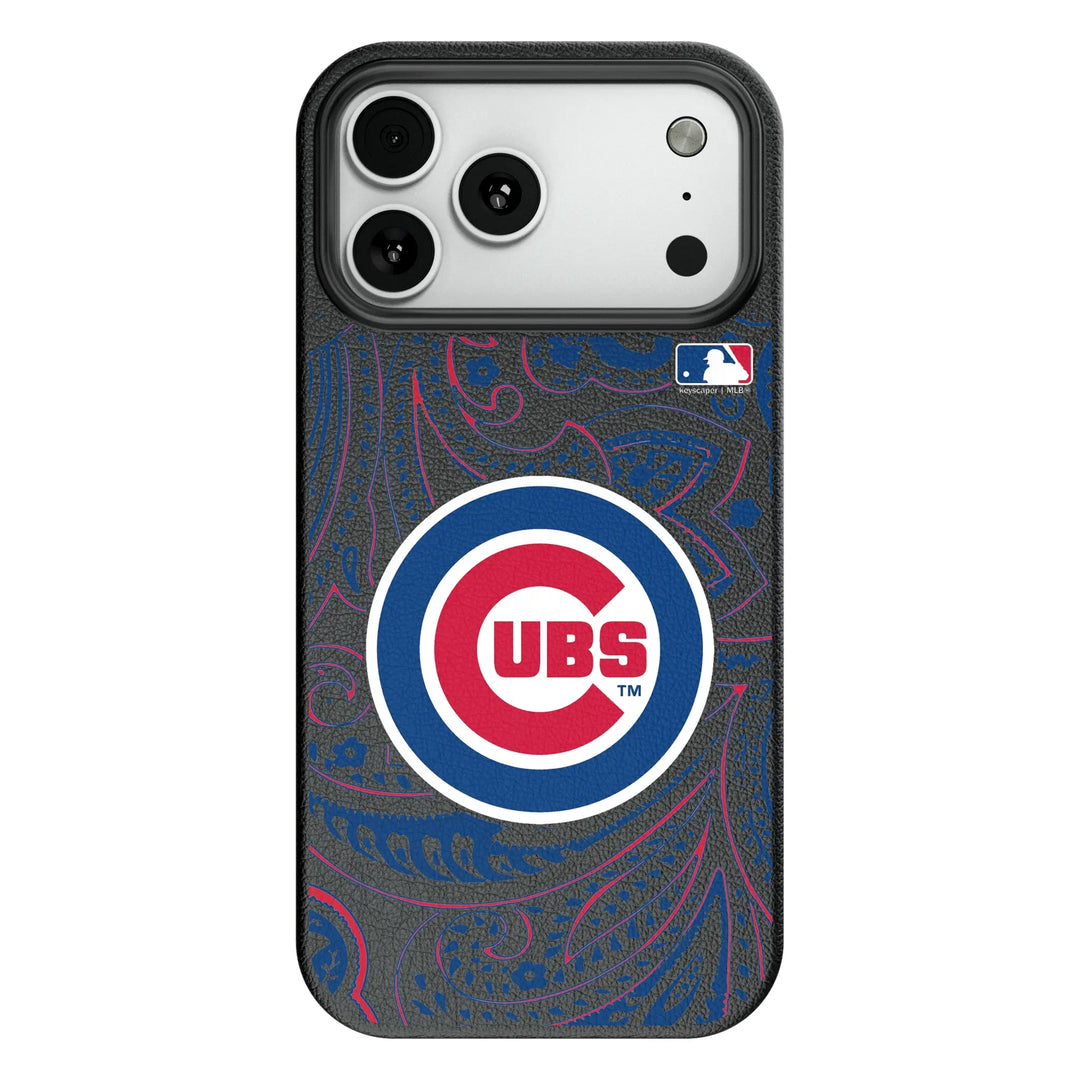 Chicago Cubs Paisley MagSafe Compatible Phone Case for Apple iPhone